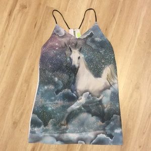 Magical Unicorn Horse Dress with Back Zipper